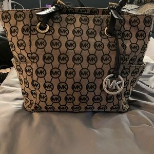 Michael Kors canvas tote bag